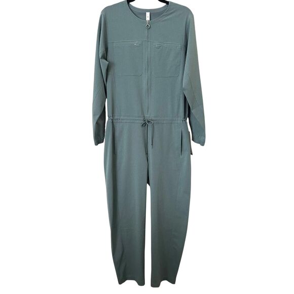 LULULEMON Ventlight Zippered Full Length Jumpsuit‎ Tidewater Teal NWT Sz 8 - Picture 3 of 8